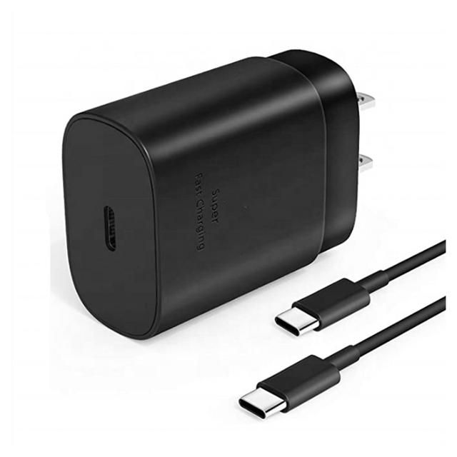 25W PD Super Fast Charging Adapter Usb-C To Type C Cable For Samsung