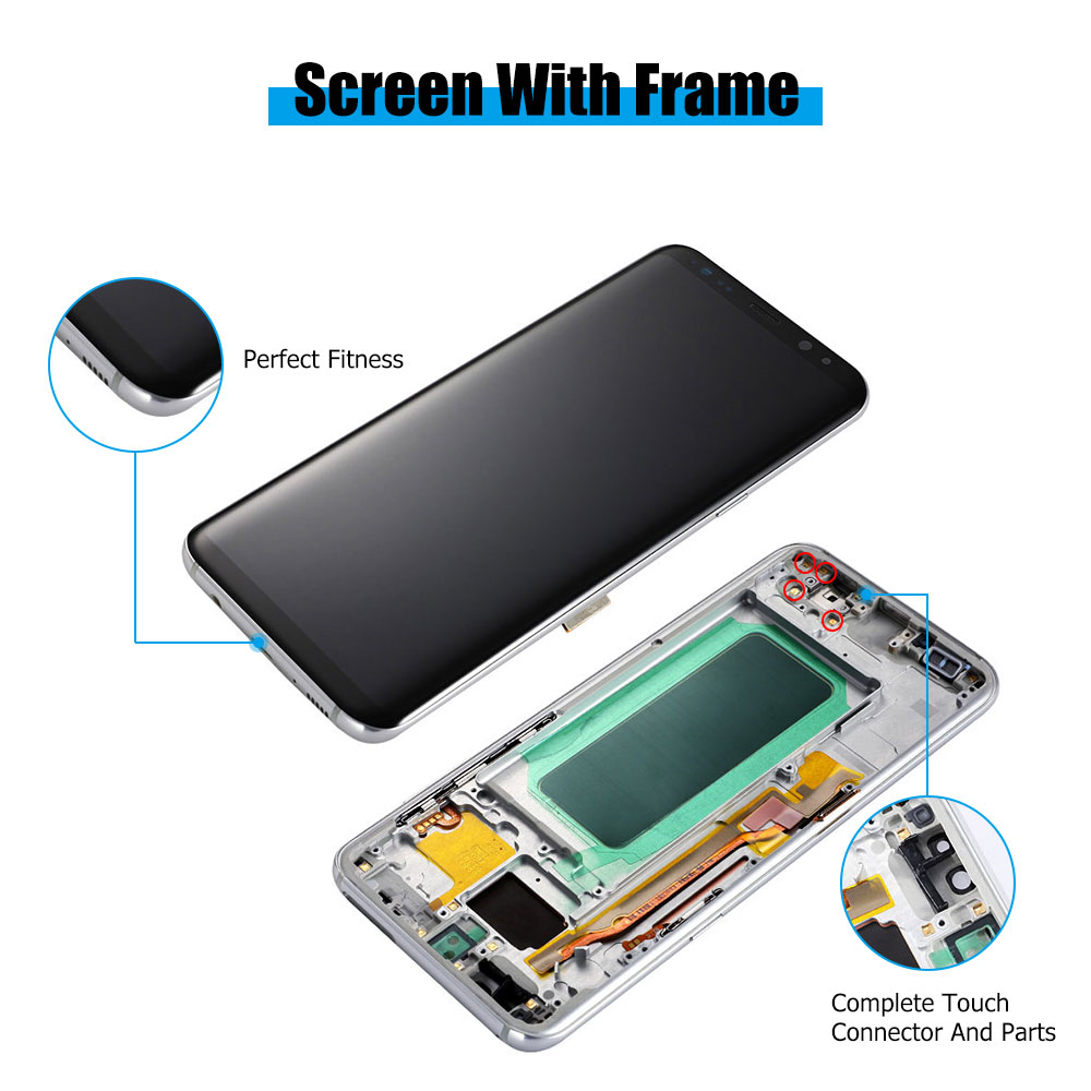 SAM S8 plus-LCD 带中框-D3