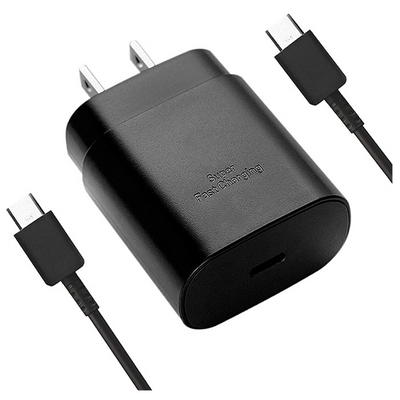Adaptateur de charge ultra rapide 25 W PD USB-C vers câble de type C pour Samsung