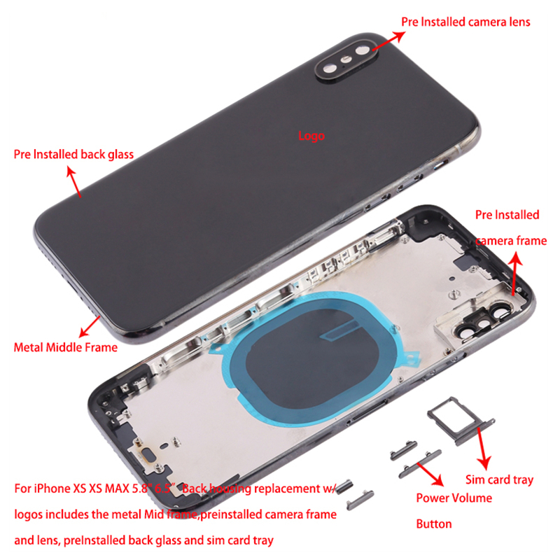 Back Housing For iPhone XS Max