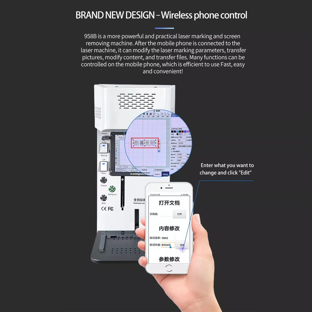 Laser Screen Removal Machine