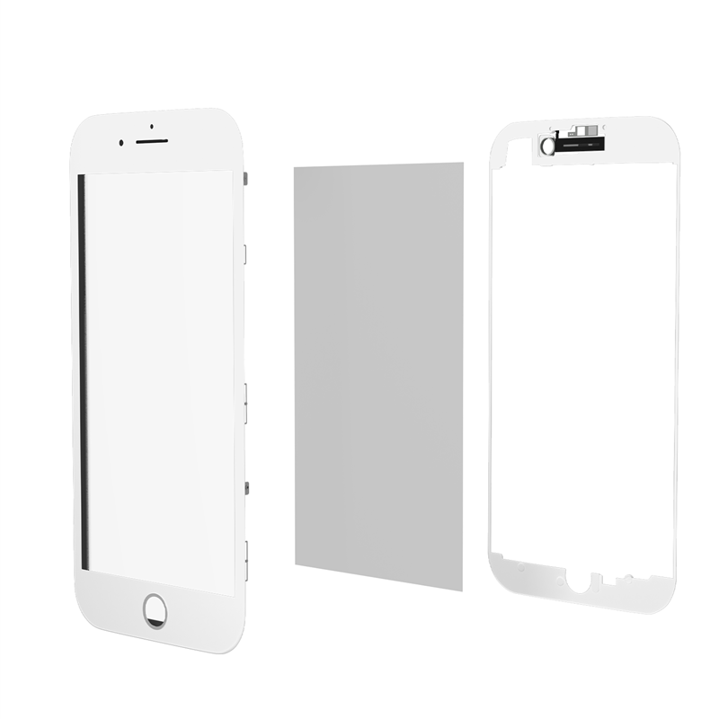 Front Touch Screen Glass With Frame For iPhone 8